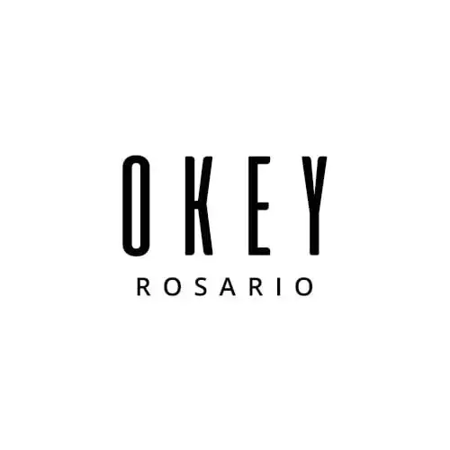 Logo de Okey Rosario en color negro