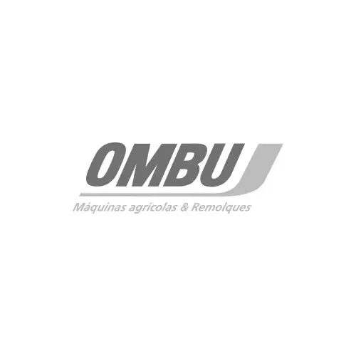 Logo de Maquinarias Ombú en escala de grises